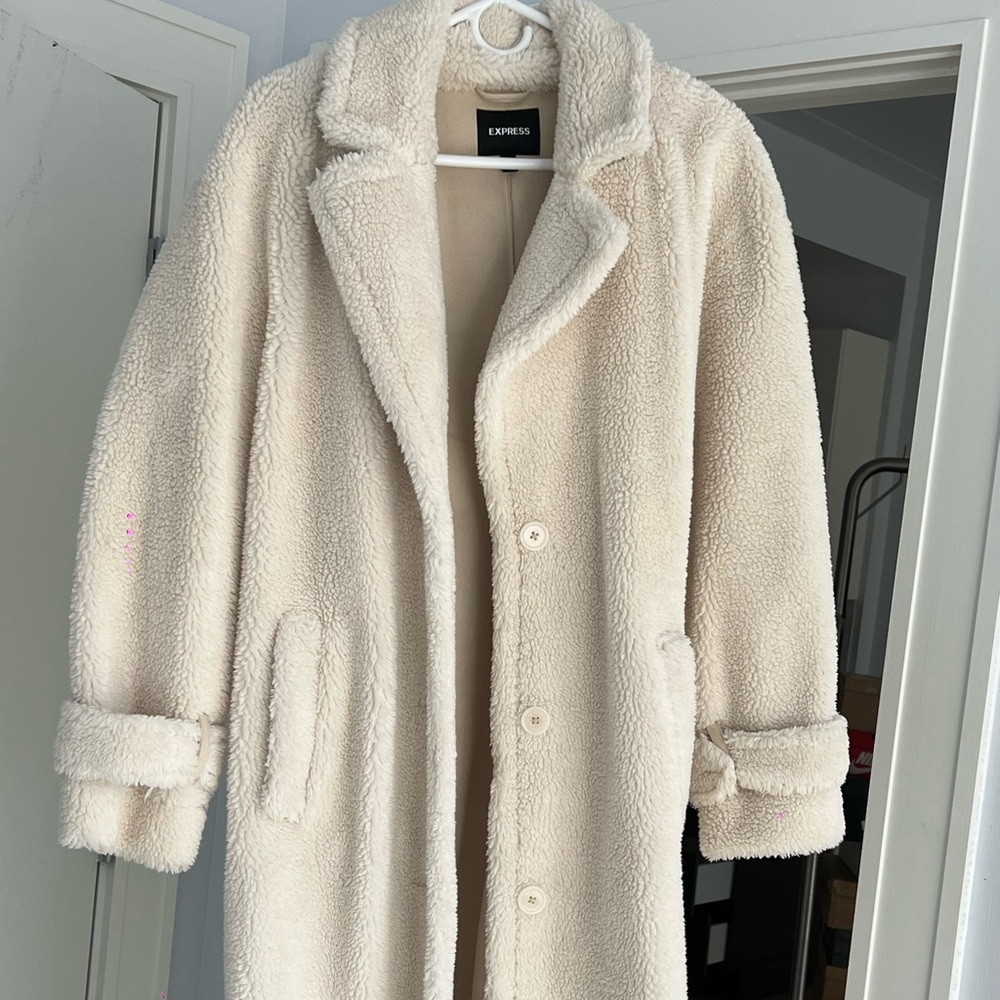 EXPRESS teddy bear coat